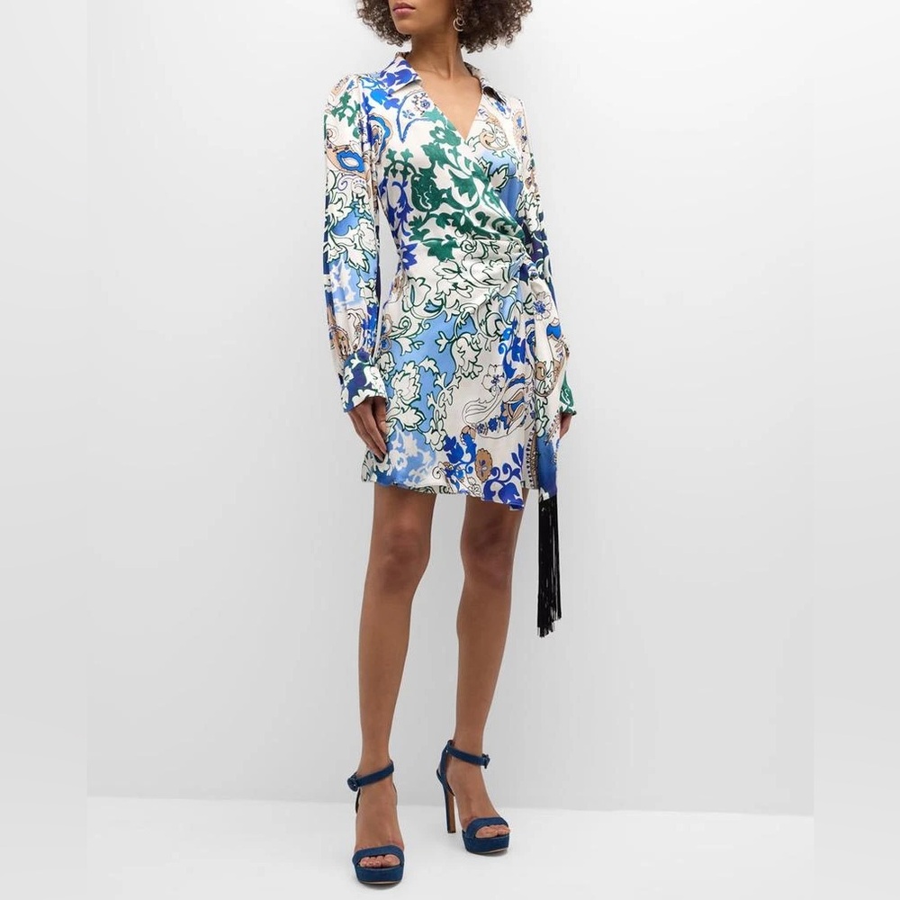 Marella
Women’s Bina Paisley-Print Mini Wrap Dress $495